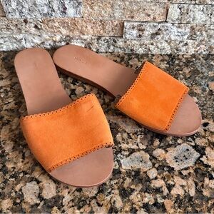 Leon Max Suede Leather Flat Sandal